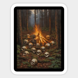 Skulls in the Woods Sticker